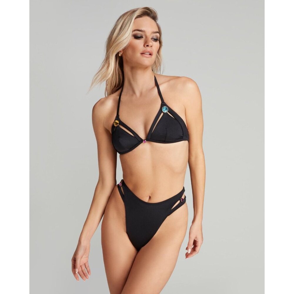 Agent Provocateur Jema Black Bikini Set AP2 Small NWT $375
